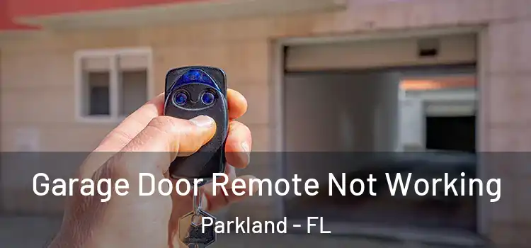 Garage Door Remote Not Working Parkland - FL