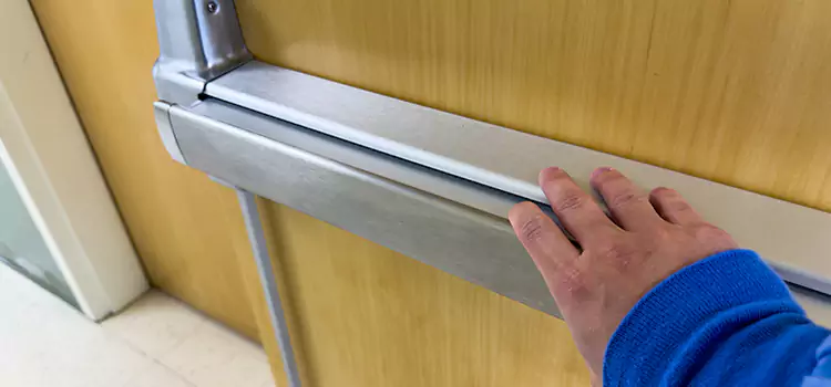 Installing a Push Bar on a Door Parkland